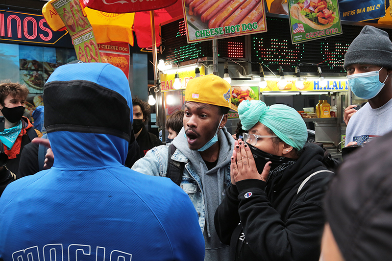 Anti-Trump : Rally : Pro-Trump : New York City : Times Square : Richard Moore : Photographer : Photojournalist